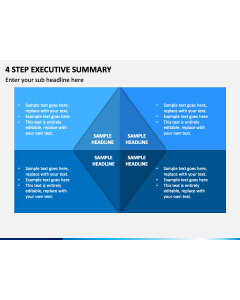 4 Step Executive Summary PPT Slide 1