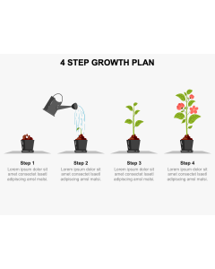4 Step Growth Plan PPT Thumbnail