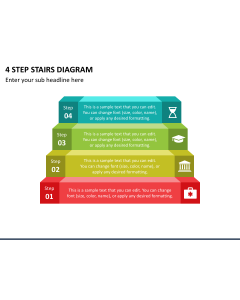 4 Step Stairs Diagram Slide 1