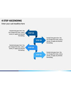 4 Steps Ascending PPT Slide 1
