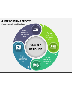 4 Steps Circular Process PPT Slide 1