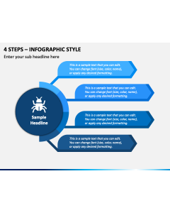 4 Steps - Infographic Style PPT Slide 1