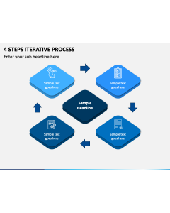4 Steps Iterative Process PPT Slide 1