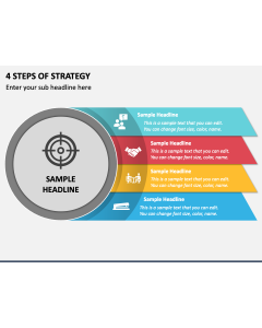 4 Steps of Strategy PPT Slide 1