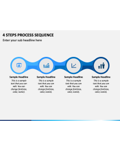 4 Steps Process Sequence PPT Slide 1