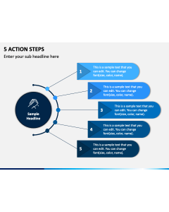 5 Action Steps PPT Slide 1
