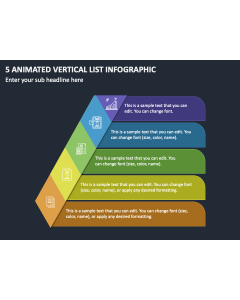 5 Animated Vertical List Infographic PPT Thumbnail