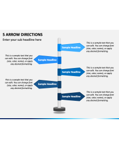 5 Arrow Directions PPT Slide 1