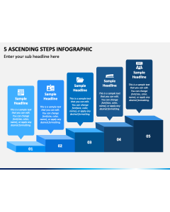 5 Ascending Steps Infographic PPT Slide 1