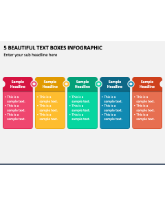 5 Beautiful Text Boxes Infographic PPT Slide 1