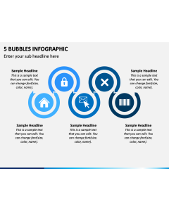 5 Bubbles Infographic PPT Slide 1
