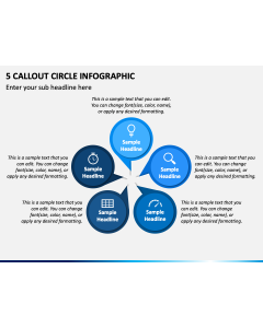 5 Callout Circle Infographic PPT Slide 1
