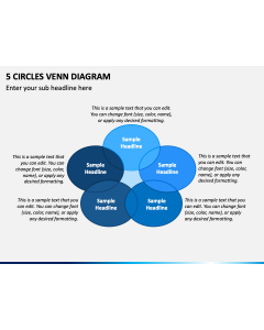 5 Circles Venn Diagram PPT Slide 1