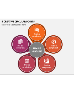 5 Creative Circular Points PPT Slide 1