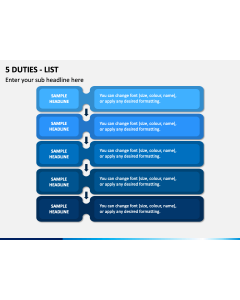 5 Duties List PPT Slide 1