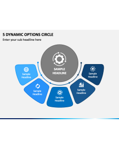 5 Dynamic Options Circle PPT Slide 1