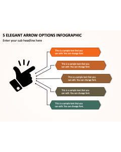 5 Elegant Arrow Options Infographic PPT Thumbnail