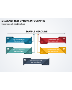5 Elegant Text Options Infographic PPT Thumbnail
