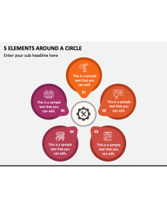 5 Elements Around A Circle PPT Slide 1