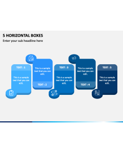 5 Horizontal Boxes PPT Slide 1