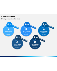 5 Key Features PPT Slide 1