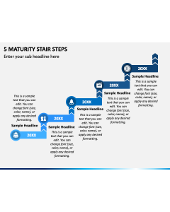 5 Maturity Stair Steps PPT Slide 1