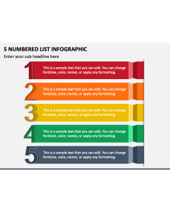 5 Numbered List Infographic PPT Slide 1