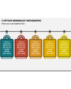 5 Option Minimalist Infographic PPT Slide 1