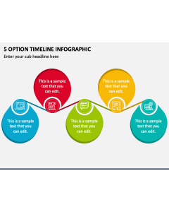 5 Option Timeline Infographic PPT Slide 1