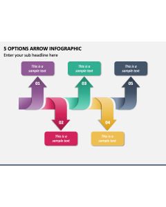 5 Options Arrow Infographic PPT Slide 2