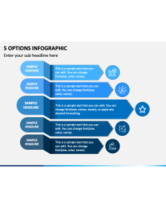 5 Options Infographic - Free PPT Slide 1
