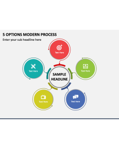 5 Options Modern Process PPT Slide 2