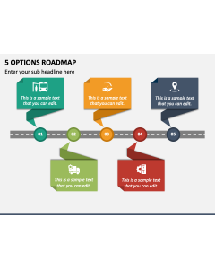 5 Options Roadmap PPT Slide 2