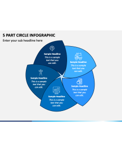 5 Part Circle Infographic PPT Slide 1