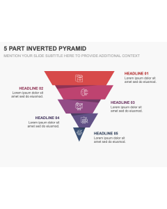 5 Part Inverted Pyramid PPT Thumbnail
