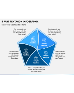 5 Part Pentagon Infographic PPT Slide 1