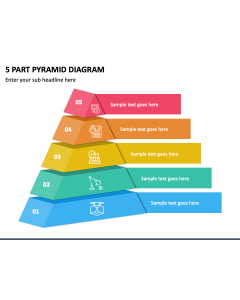 5 Part Pyramid Diagram PPT Thumbnail