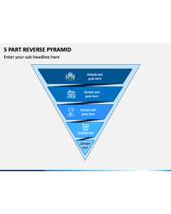 5 Part Reverse Pyramid PPT Slide 1