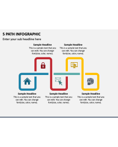 5 Path Infographic PPT Slide 1