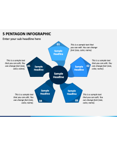 5 Pentagon Infographic PPT Slide 1
