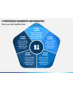 5 Pentagon Segments Infographic PPT Slide 1