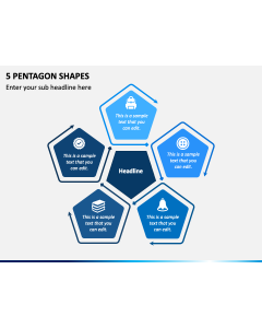 5 Pentagon Shapes PPT Slide 1