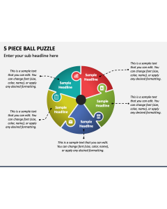 5 Piece Ball Puzzle PPT Slide 1