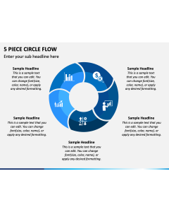 5 Piece Circle Flow PPT Slide 1