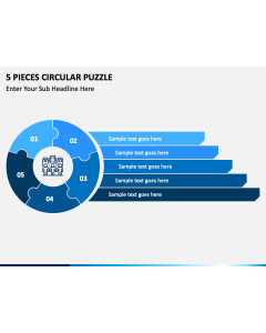 5 Pieces Circular Puzzle Free Slide 1
