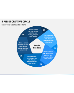 5 Pieces Creative Circle PPT Slide 1
