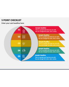 5 Point Checklist PPT Slide 1