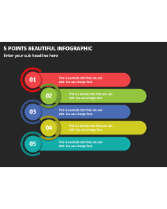 5 Points Beautiful Infographic PPT Thumbnail