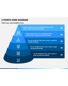 5 Points Cone Diagram Slide 1
