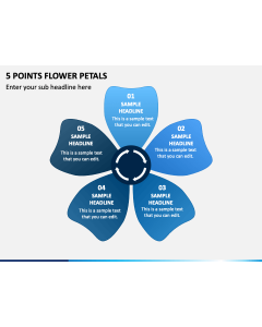 5 Points Flower Petals Slide 1
